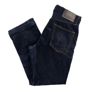 Eddie Bauer Straight Leg Dark Wash Indigo Mens‎ 33x28.5 Stretch Denim Jeans 6504